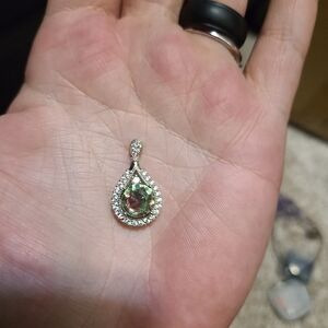 Uranium glass pendant